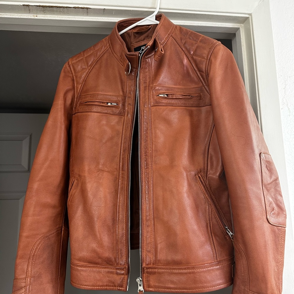Women’s Genuine Leather Motorcycle Jacket